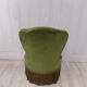 Fauteuil crapaud velours vert