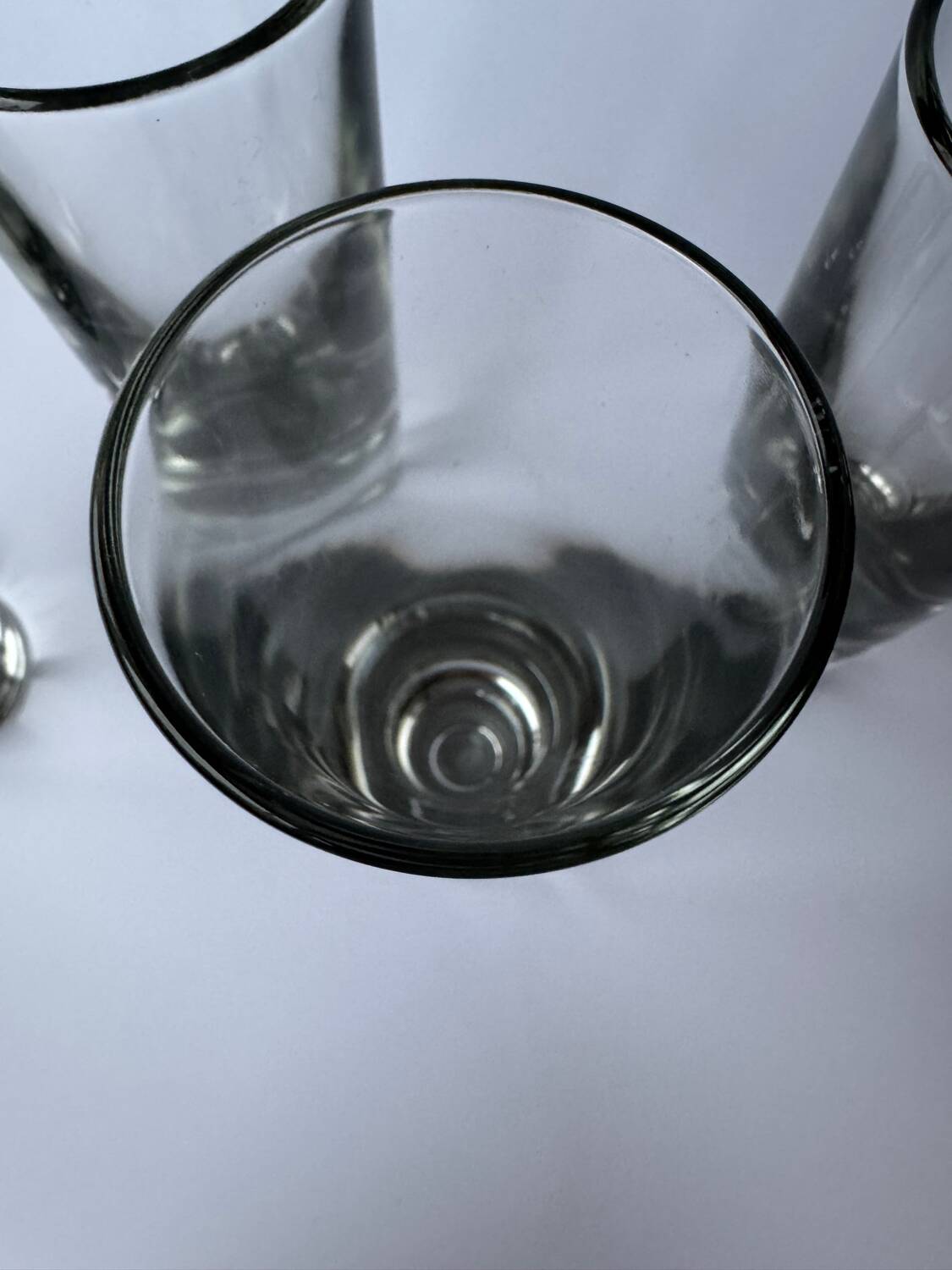 4 vintage Bullett glasses Carlo Moretti, Italy 1980