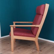 High Back Lounge Chair GE 265 by H J Wegner For Getama.