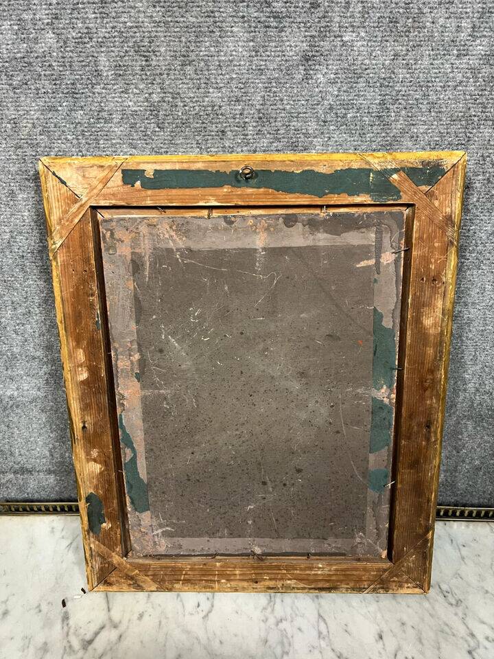 École Française du XIXeme siècle : tableau monogrammé et daté