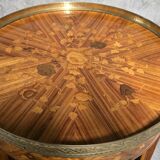 Marquetry-decorated gueridon – 20th century