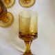 Set of 6 solid glasses 1970