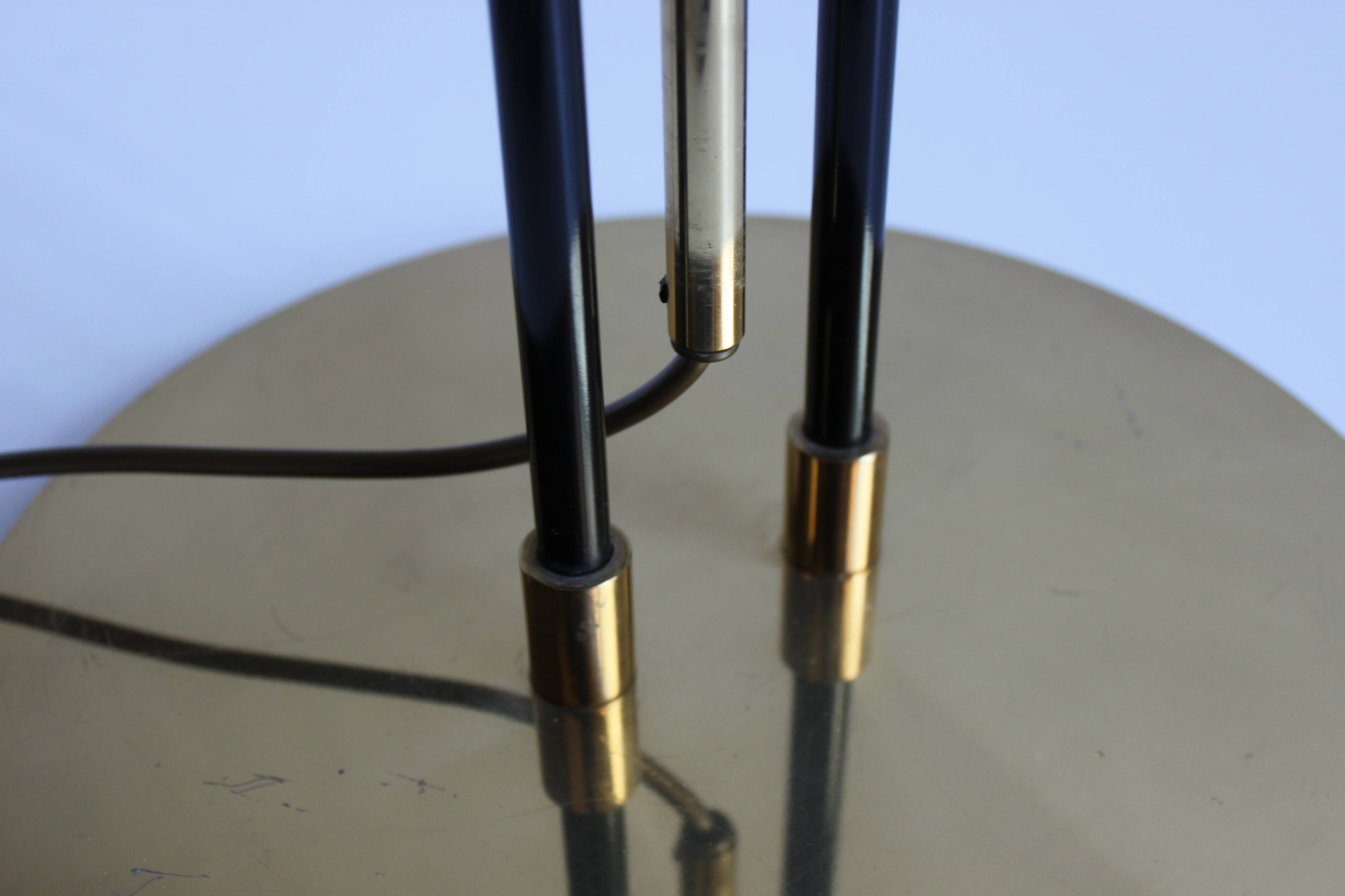 Brass floor lamp by Baulmann Leuchten Germany, 1970s.