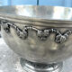 French pewter punch bowl set with 10 cups and ladle – grapevine Etain