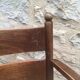 Fauteuil paillé rustique
