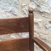 Fauteuil paillé rustique