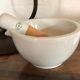 Porcelain mortar with pestle