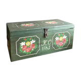 Hand-painted wooden trunk