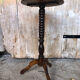 Sellette table appoint tripode bois tourné vintage