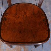 Art Deco Czech Chairs in Beech and Walnut from Thonet, 1940s, Set of 4