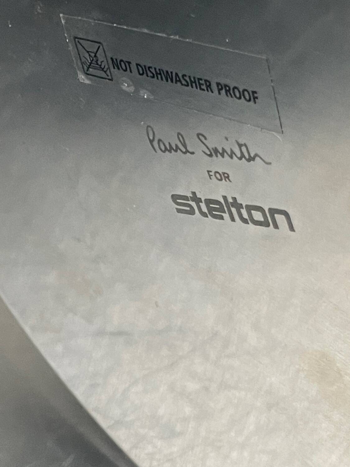 Paul smith for stelton stainless steel with grey enamel bowl never used nib