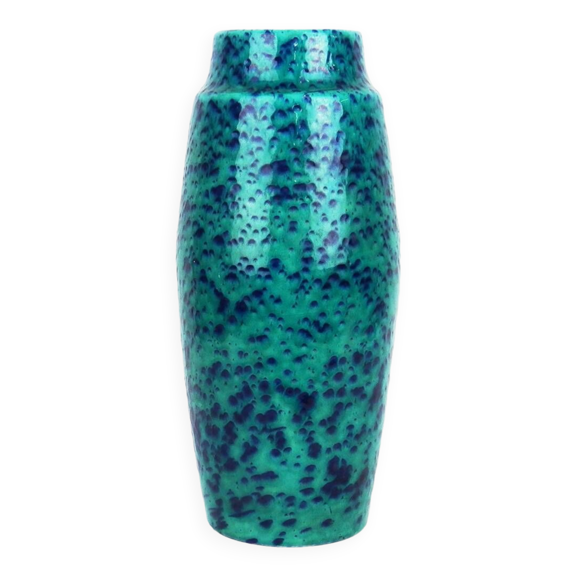 Large fat lava ceramic vase by the Scheurich factory