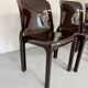 Set of 5 Selene plastic chairs designed by Vico Magistretti Artemide
