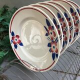 6 flat plates of St Amand