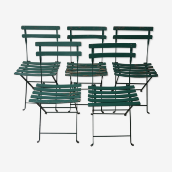 5 chaises de jardin pliables