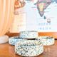 set of 4 green terrazzo effect ramekins