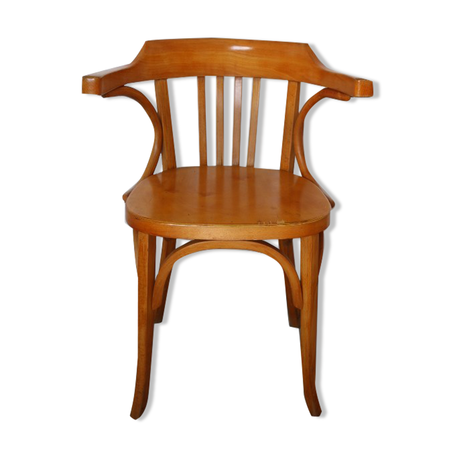 Baumann light beech armchair
