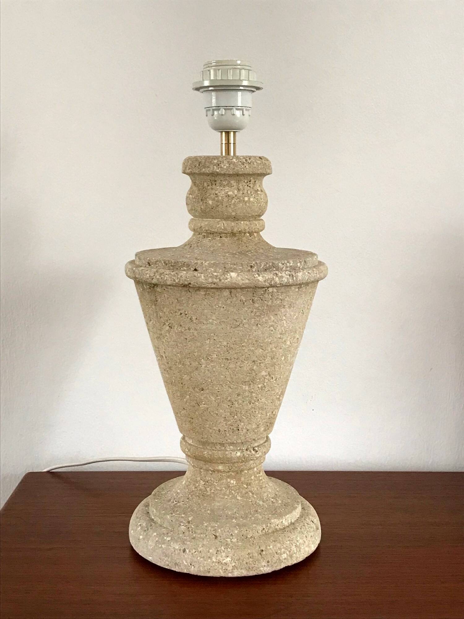 Vintage stone lamp from the 70s