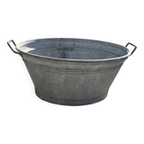 Ancienne bassine ou baignoire en zinc