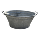 Old zinc basin or bathtub, 70 liters
