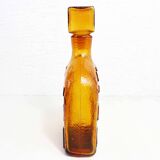 Empoli amber glass carafe, Italy 1960