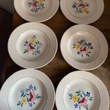 Lot of 6 hollow plates Sarreguemines
