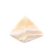 Alabaster pyramid paperweight, 1970s