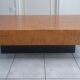 Table basse bois de loupe Jean Claude Mahey Roche Bobois