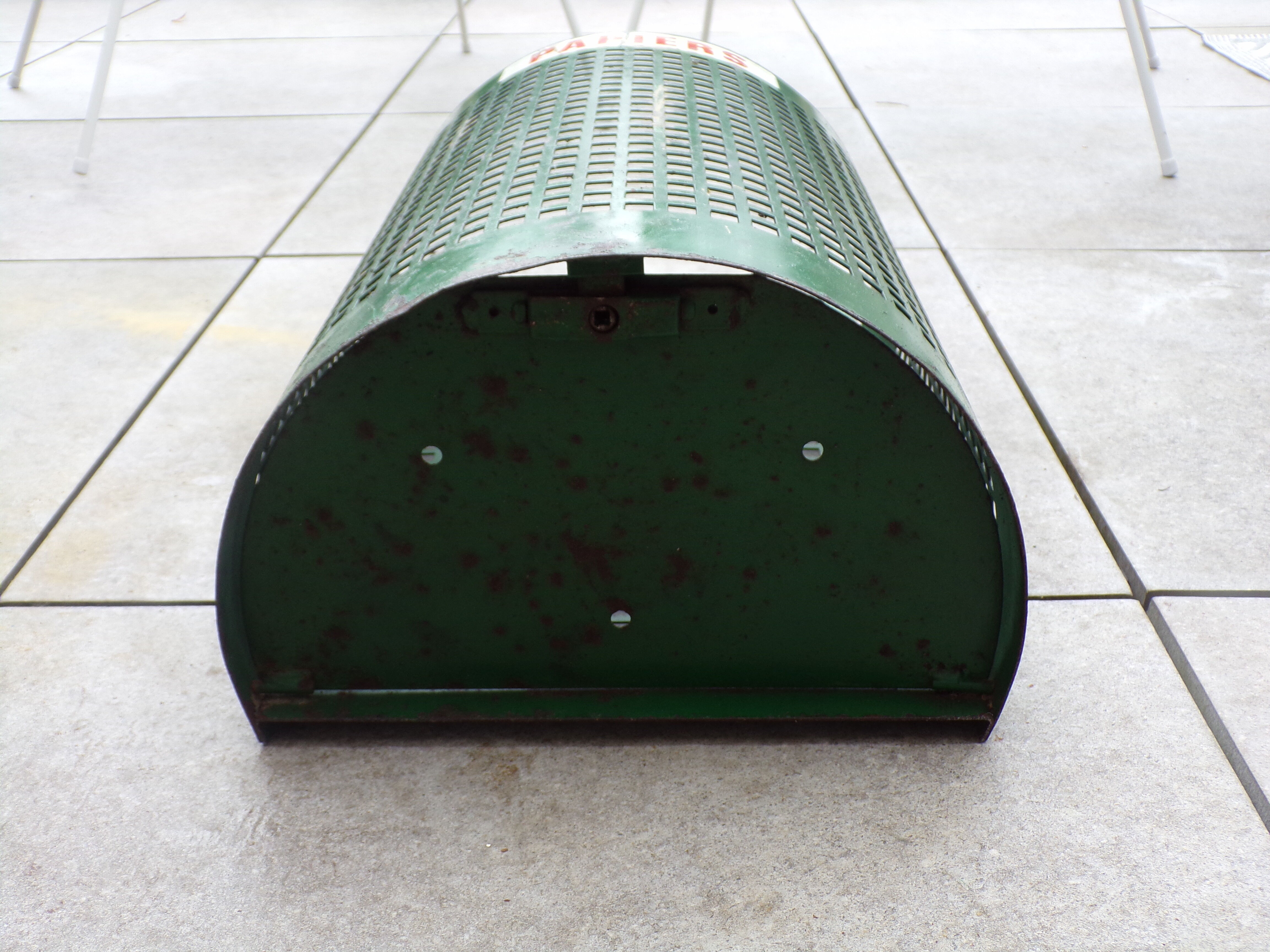 Public garden waste bin