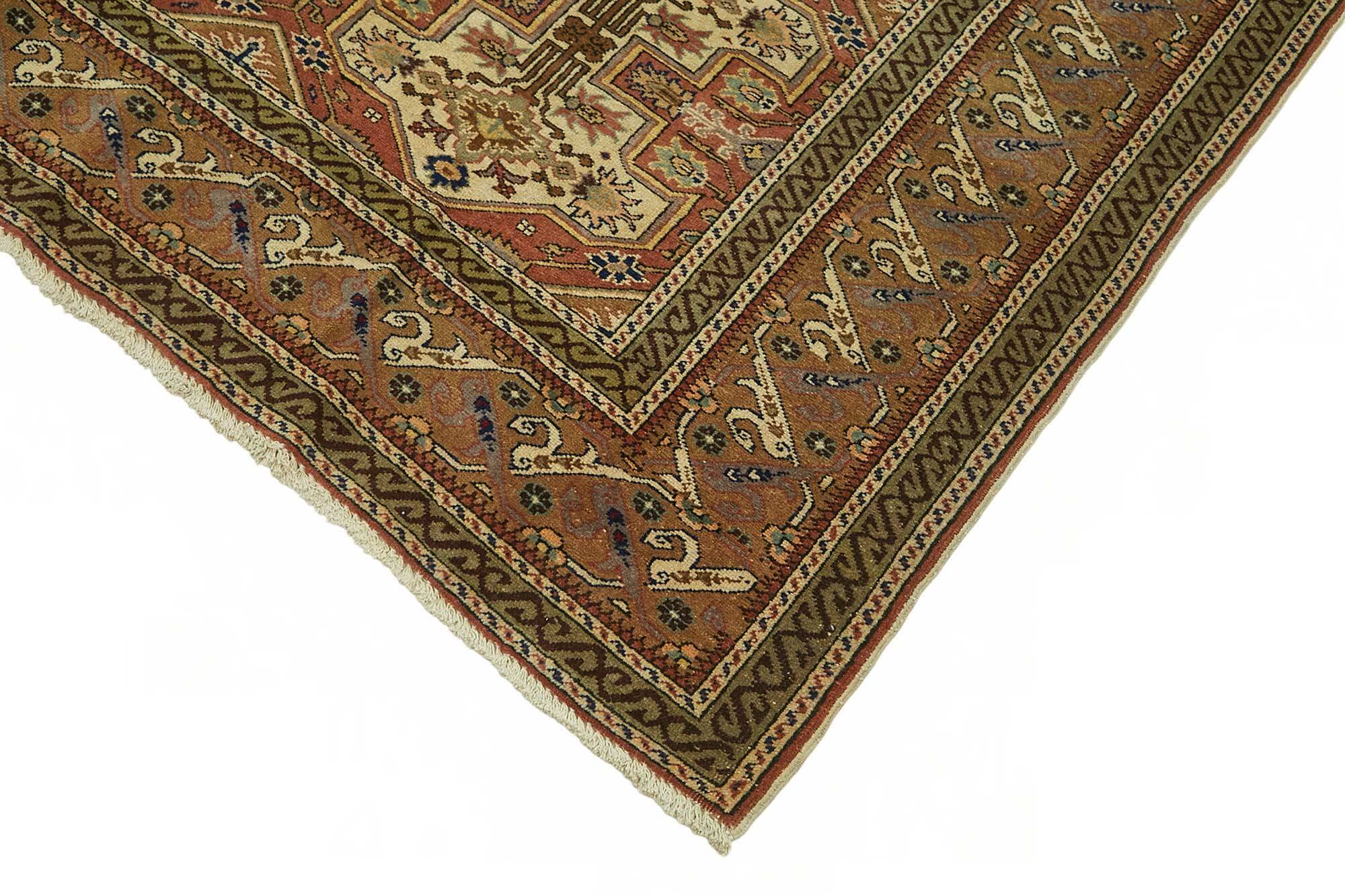 Turkish Wool Vintage Kayseri Rug 196 cm x 288 cm