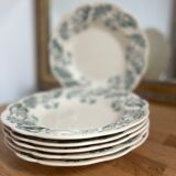 Set of 6 plates longchamps lilac model