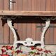 Carved wooden console