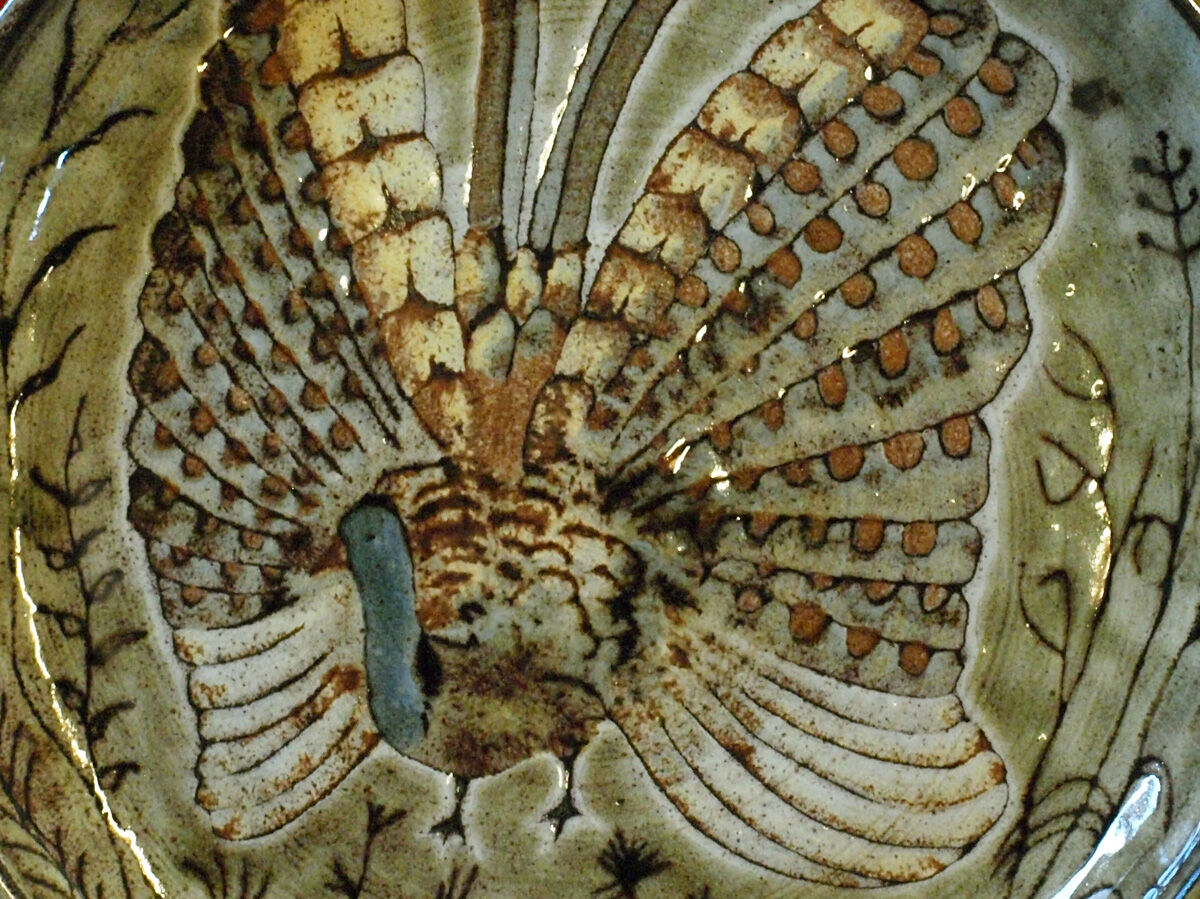 Decorative dish of Robert Pérot workshop of the old mill in Vallauris