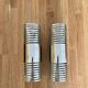 Pair of vintage wall lamps "Spring", chromed metal, France 1970