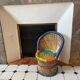Fauteuil enfant rotin et cordage