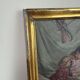 19th century French school: oil on panel "the drawing lesson" circa 1860