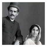 Photographie de mariage d'un couple parsi