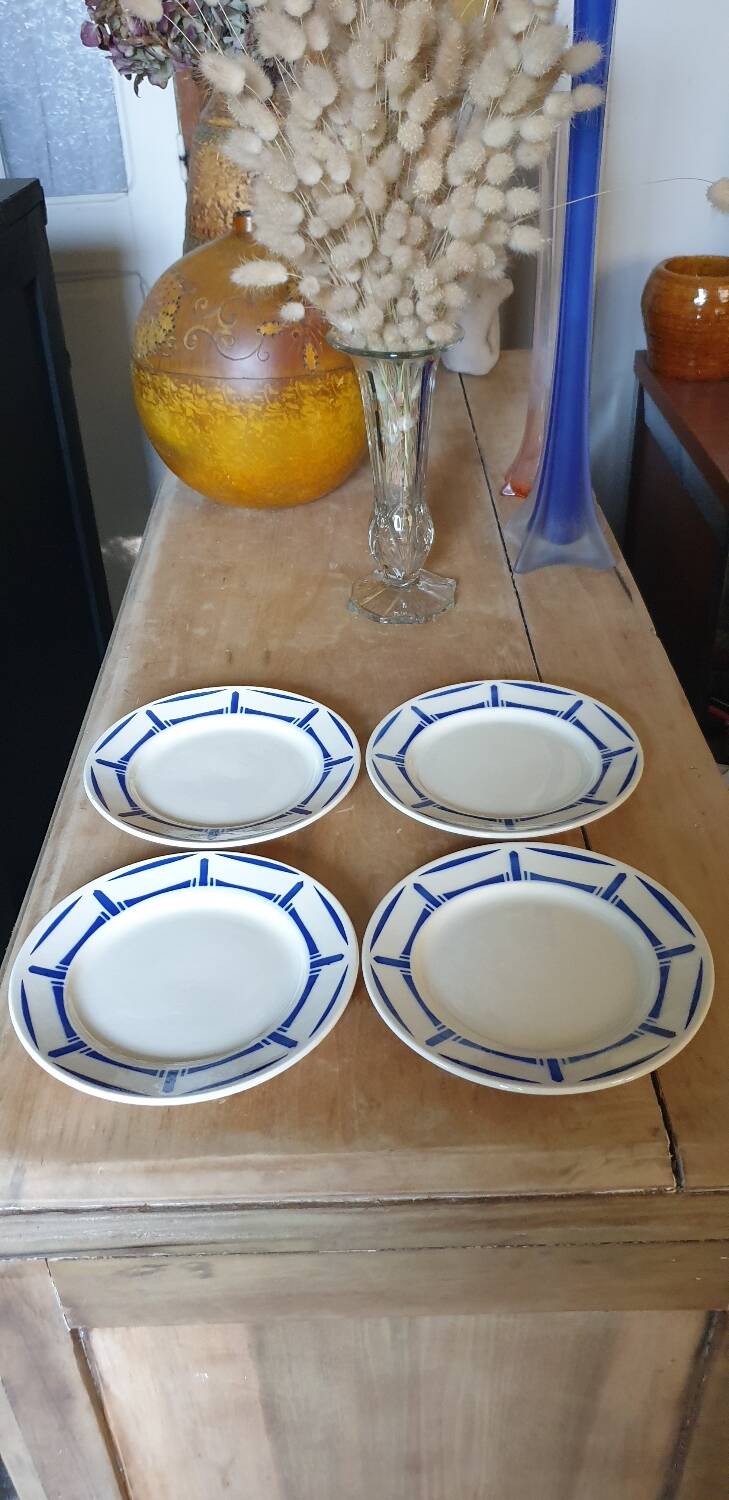 4 Lucie de Badonviller dessert plates