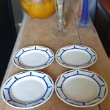 4 Lucie de Badonviller dessert plates