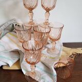 8 Rosaline stemmed glasses