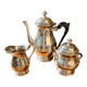 Silver-plated metal coffee service