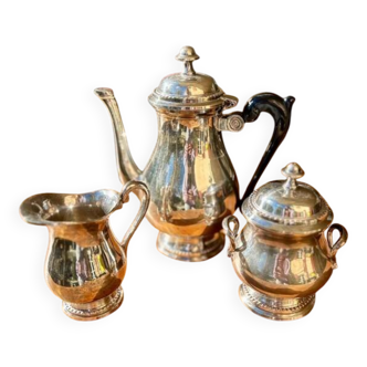 Silver-plated metal coffee service