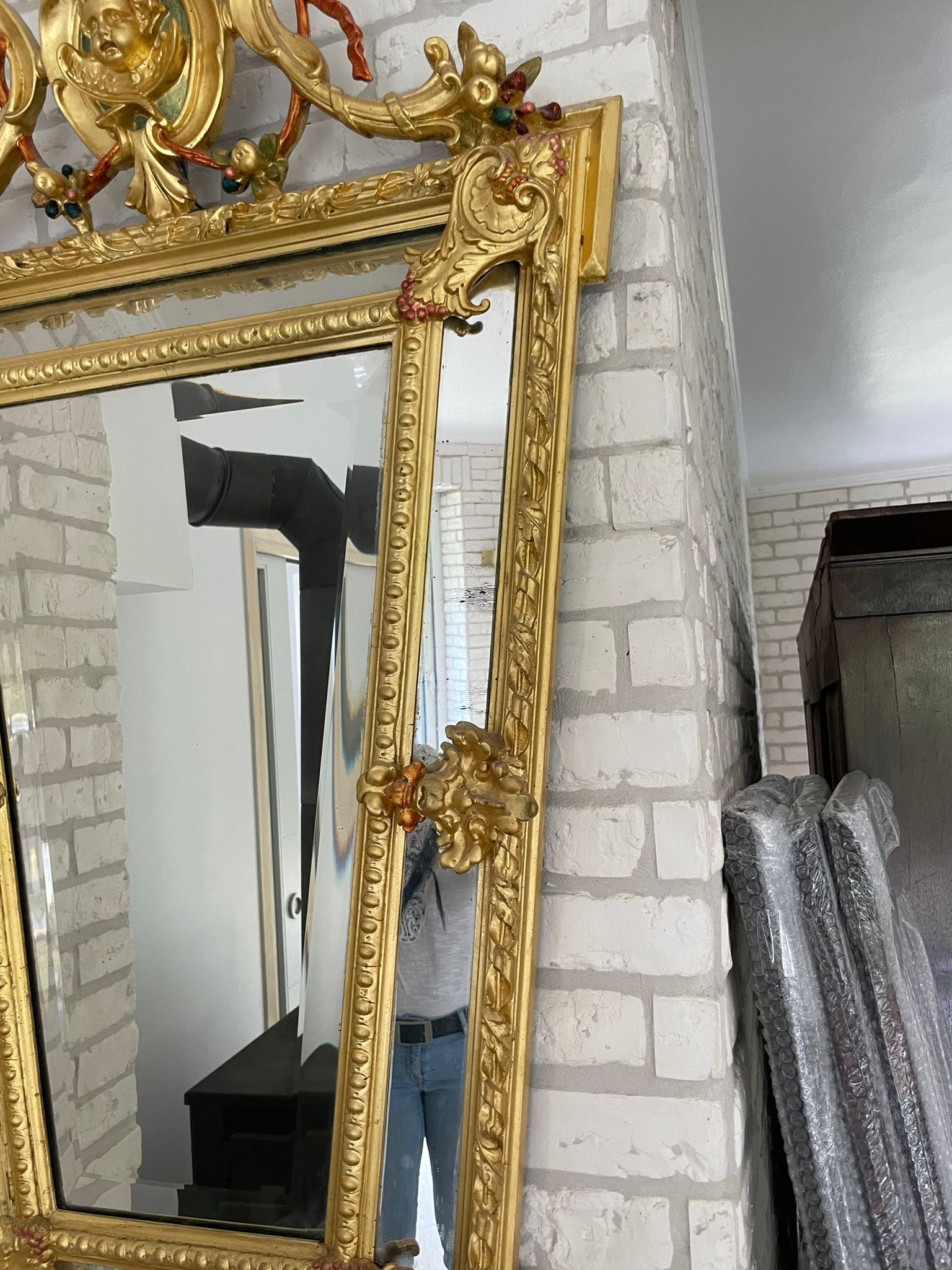 Miroir ancien circa 1840-1860