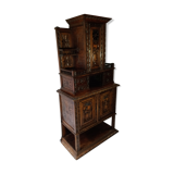 Furniture 2 Breton bodies in oak wood carved with characters