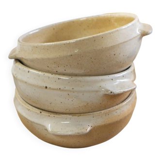 Set of 3 small individual dishes "Maëlys"