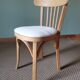 Chaises bistrot bouclette blanche