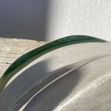 Oval stainless steel dish signed Rémi Letang