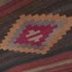 Vintage Turkish hallway rug 86x903 cm