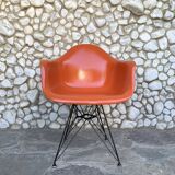 Eames DAR fiberglass armchair with original Eiffel base, Herman Miller 1963
