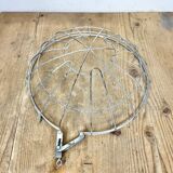 Industrial White Enamel Factory Pendant Lamp from Benjamin USA, 1960s